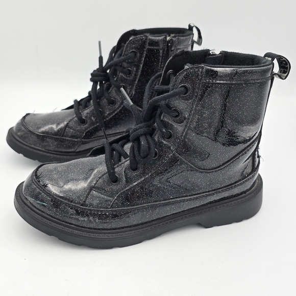 UGG Girls' Ashton Glitter Booties - Big Kids 4, Glitter Black - Picture 4 of 16